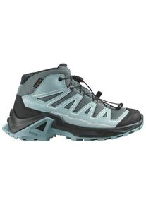 Wanderschuhe Salomon X Ultra Mid GORE-TEX Kinder (Gr 30 |türkis/grau |wasserdicht)