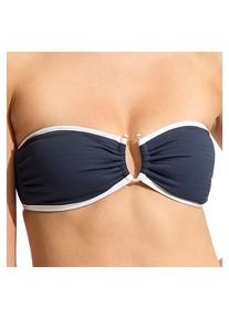 Seafolly Beach Bound Ring Front Bandeau Bikini-Top Damen Schwimmen (Gr 44 |blau)