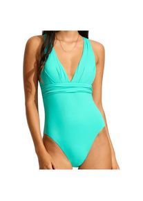 Badeanzug Seafolly Collective Cross Back One Piece Damen (Gr 42 |türkis)