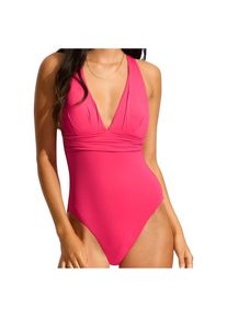 Seafolly Collective Cross Back One Piece Badeanzug Damen (Gr 14 |rosa)