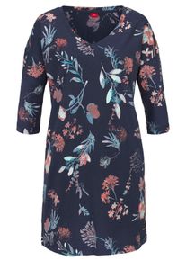 s.Oliver RED LABEL Große Größen Nachthemd Gr. 44/46 blau für Damen