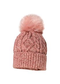 MaxiMo Girl-MützeVollfutter mit Umschlag und Pompon Mütze Kids (Gr 51 cm |rosa)
