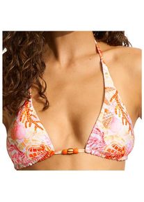 Seafolly La Mer Longline Slidetri Bikini-Top Damen (Gr 8 |orange)