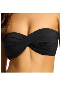 Bikini Top Seafolly Collective Twist Bandeau Damen (Gr 6 |schwarz)