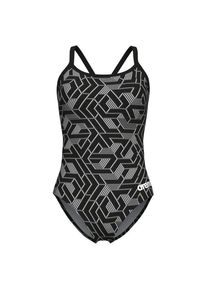 arena Escape Swimsuit Lightdrop Back Badeanzug Damen (Gr 32 |grau/schwarz)