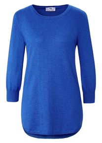 Peter Hahn - Rundhals-Pullover aus Seide und Kaschmir, blau, Gr. 42 / M - Seide