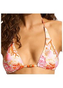 Seafolly La Mer Longline Slidetri Bikini-Top Damen (Gr 8 |orange)