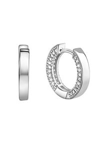 Celesta Silber Ohrringe Silber 925 rhodiniert mit 88 weißen Zirkonia-Steinen