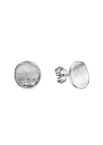 Celesta Silber Ohrringe Silber 925 rhodiniert mit eismatter Oberfläche