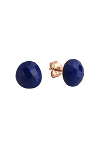JAMELLI Ohrringe Silber 925 rosé-vergoldet mit echtem Lapis