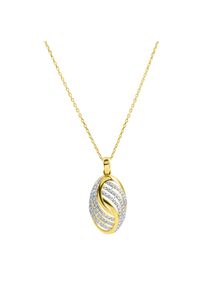 Diamonds by Ellen K. Fascination by Ellen K. Anhänger mit Kette 585/- Gelbgold bicolor Zirkonia