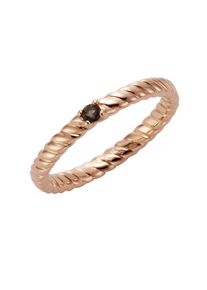 JAMELLI Ring 925/- Sterling Silber rotverg. mit Rauchquarz
