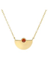 ZEEme Gemstones Anhänger mit Kette 925/- Sterling Silber vergoldet