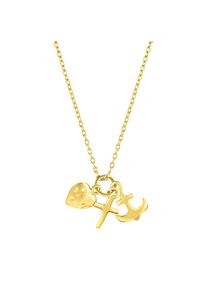 Diamonds by Ellen K. Fascination by Ellen K. Anhänger mit Kette 375/- Gelbgold Glaube,Liebe,Hoffnung