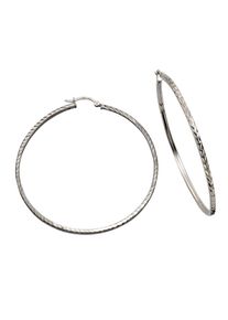 Celesta Silber Creolen 925 Silber rhodiniert 6,0cm