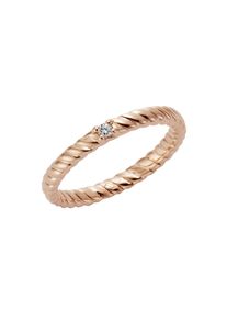 JAMELLI Ring 925/- Sterling Silber rotverg. mit Weißtopas