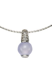 JAMELLI Anhänger mit Kette 925 Silber rhodiniert Echtstein