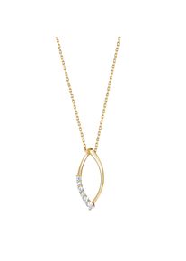 Diamonds by Ellen K. Fascination by Ellen K. Anhänger mit Kette 375/- Gelbgold bicolor Zirkonia