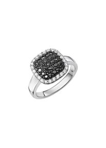 ZEEme Silber Ring 925/- Sterling Silber rhodiniert Zirkonia