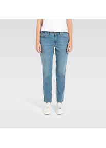 MAC Damen Stretch-Jeans "Melanie"summer light blau basic, feminin, Gr. 46, Denim/Jeans, Obermaterial: 97% Baumwolle, 3% Elasthan, Jeans, Gerade