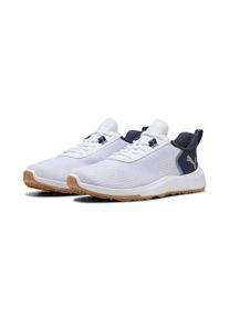 Puma Golfschuh "Fusion Crush Sport Golfschuhe Herren", Gr. 42weiß deep navy gum blau beige, Obermaterial: Synthetik, Textil; Futter: Synthetik,