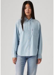Levi's LEVI'S Damen Jeansbluse "HARLIE NEW BF S"honestly happy 2, casual, Gr. M, unifarben, Web, Obermaterial: 100% Baumwolle, Blusen, mit Brusttasche