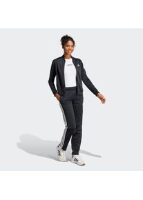 adidas Sportswear Große Größen Trainingsanzug Gr. L schwarz gestreift für Damen