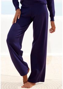 Lascana Strickhose blau Gr. 40/42 für Damen. Bequem. Nachhaltig.
