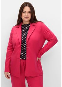 Große Größen Blazer aus Milano-Ripp, mit Reverskragen Gr. 56 pink von sheego für Damen