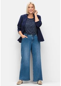 Große Größen Weite Jeans in Curvy-Schnitt VERENA Gr. 52 blau von sheego für Damen