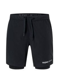 super.natural Double Layer Shorts Shorts Herren (Gr 56 - XXL |schwarz)