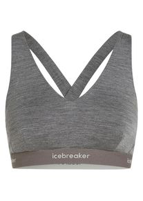 Icebreaker 125 Cool-Lite Sprite Racerback Bra Sport-BH Damen Trailrunning (Gr XL |grau)