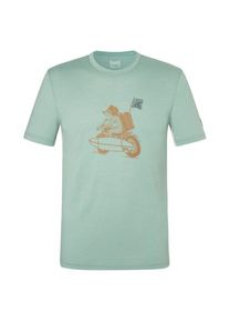 super.natural Naked Bear Tee Merinoshirt Herren Alltag (Gr 52 - L |grün/türkis)
