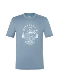 Merinoshirt super.natural Landi Tee Herren (Gr 48/50 - M |grau)