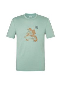 super.natural Naked Bear Tee Merinoshirt Herren Alltag (Gr 46 - S |grün/türkis)