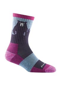 Darn Tough Bear Town Micro Crew Lightweight w Cushn Wandersocken Damen Wandern (Gr L |bunt)