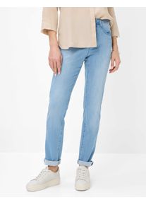 Brax Damen Five-Pocket-Hose Style CAROLA USED LIGHT BLUE, denim hellblau, Gr. 42