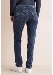 Cecil Damen Straight-Jeans, blau, casual, Gr. 27, unifarben, Jeans, 77% Baumwolle, 20% Polyester, 3% Elasthan, Jeans, 5-Pocket-Style