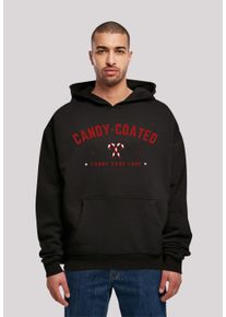 F4NT4STIC Herren Kapuzenpullover "Weihnachten Candy Coated Christmas", schwarz, casual, Gr. S, Obermaterial: 100% Baumwolle, Pullover, Weihnachten,