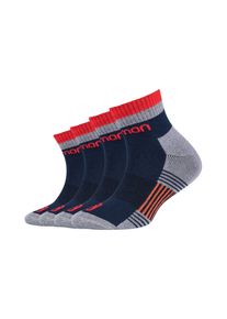 Salomon Kinder Sportsocken "Kindersportsocken 4er Pack", Gr. 27, bunt, 66% Baumwolle 32% Polyamid 2% Elasthan, mehrfarbig, Socken