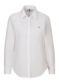 Tommy Hilfiger Damen Hemdbluse "STRETCH REGULAR LS SHIRT", weiß, casual, Gr. 36, unifarben, Web, Obermaterial: 97% Baumwolle, 3% Elasthan, Blusen,