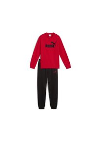 Puma Kinder Jogginganzug "Essentials No. 1 Logo Crew Trainingsanzug Jungen", rot, Gr. 176, Obermaterial: 68% Baumwolle, 32% Polyester; Rippe: 3%
