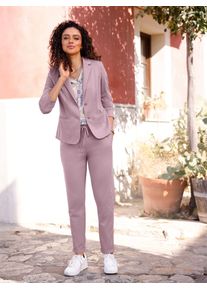 Inspirationen Damen Jerseyblazer "Jersey-Blazer", lila, Gr. 38, 58% Viskose, 36% Polyamid, 6% Elasthan, Blazer