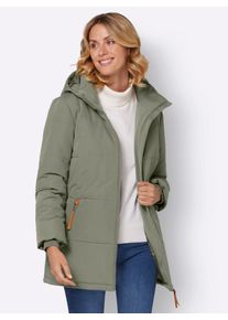 Casual Looks Damen Steppjacke, grün, Gr. 36, unifarben, 100% Polyester, Wattierung:100% Polyester, Jacken