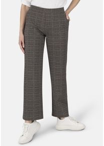 STOOKER WOMEN Damen Schlupfhose "Mary Jersey Wide leg fit", braun, casual, Gr. 42, Jersey, 67% Viskose, 27% Polyamid, 6% Elasthan, Hosen, Wide Leg