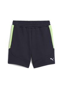 Puma Kinder Sporthose "Evostripe Shorts Jungen", blau, Gr. 140, unifarben, Obermaterial: 77% Baumwolle, 23% Polyester; Seitenpartie: 40% Polyester,
