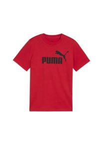 Puma Kinder T-Shirt "ESS No. 1 Logo T-Shirt Jungen", rot, Gr. 128, clean, Obermaterial: 100% Baumwolle; Rippe: 20% Polyester, 80% Baumwolle, Shirts
