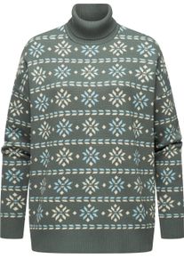 Ragwear Damen Stehkragenpullover "Danika Organic", grün, casual, Gr. S, Obermaterial: 100% Biobaumwolle, Pullover, Damen Pullover mit winterlichem
