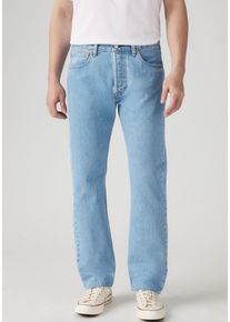 Levi's LEVI'S Herren Straight-Jeans "501 LEVI'S ORIGINAL", blau, casual, Gr. 33, Denim/Jeans, Obermaterial: 100% Baumwolle, Jeans, mit Markenlabel