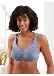 Damen Sport-BH, Gr. 100, blau, 36% Polyester, 35% Polyamid, 24% Baumwolle, 5% Elasthan, BHs